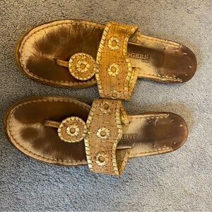 Jack Rogers Whipstitch Thong Sandals brown Leather
Slip-On Open Toe